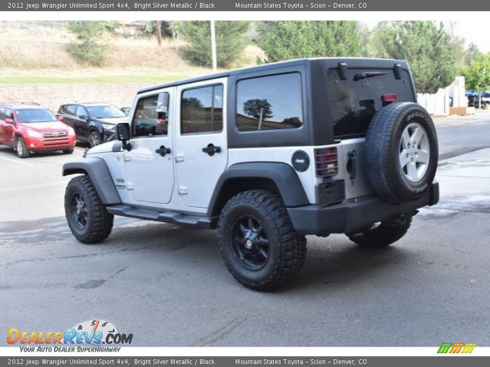2012 Jeep Wrangler Unlimited Sport 4x4 Bright Silver Metallic / Black Photo #4