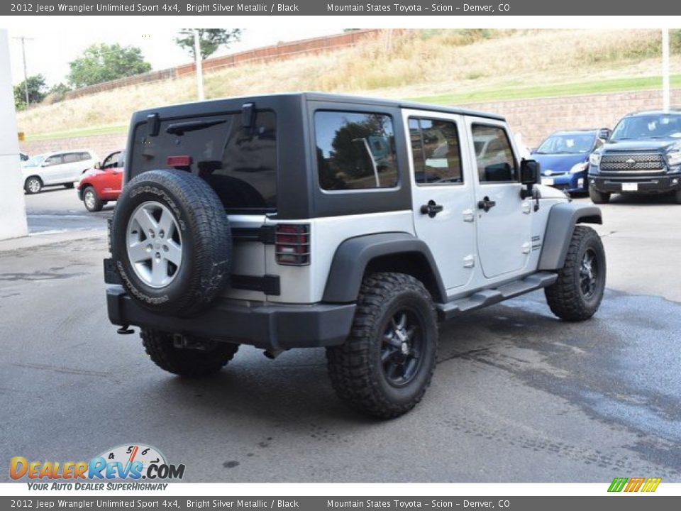 2012 Jeep Wrangler Unlimited Sport 4x4 Bright Silver Metallic / Black Photo #6