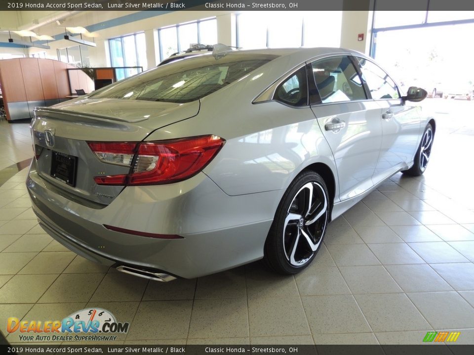 2019 Honda Accord Sport Sedan Lunar Silver Metallic / Black Photo #5