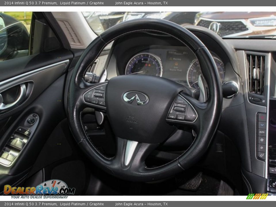 2014 Infiniti Q 50 3.7 Premium Liquid Platinum / Graphite Photo #26