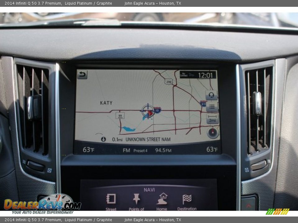 2014 Infiniti Q 50 3.7 Premium Liquid Platinum / Graphite Photo #27