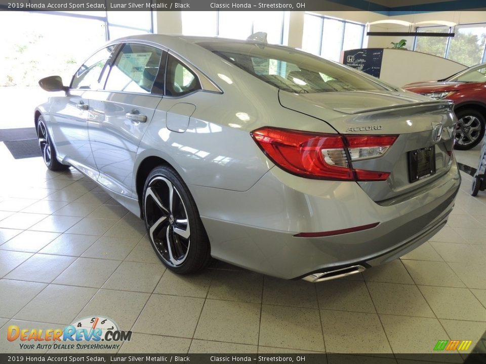 2019 Honda Accord Sport Sedan Lunar Silver Metallic / Black Photo #7