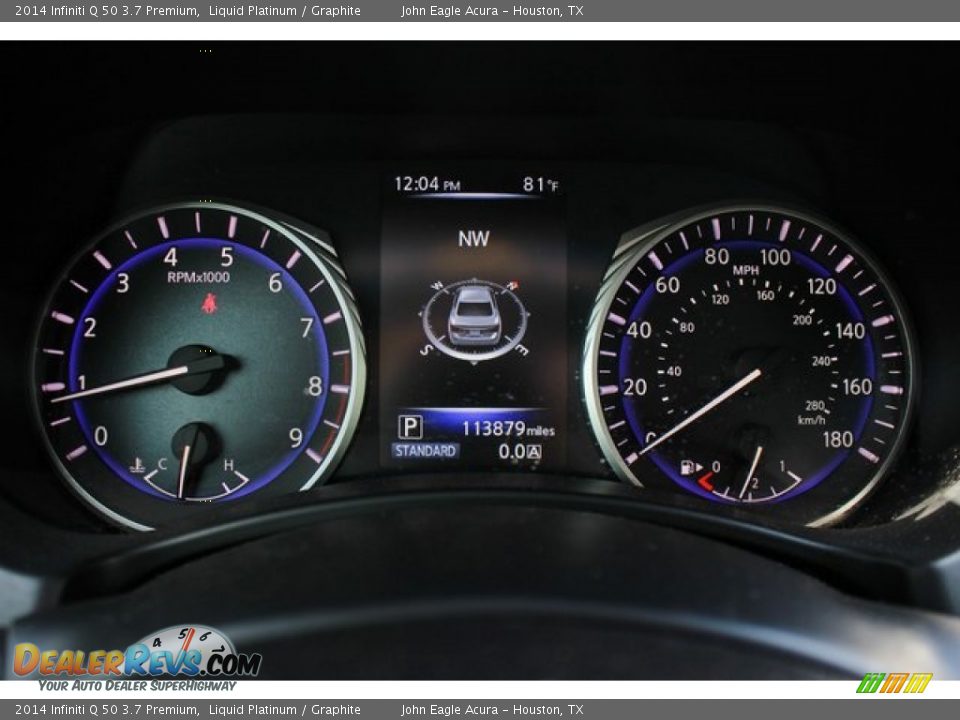 2014 Infiniti Q 50 3.7 Premium Liquid Platinum / Graphite Photo #33