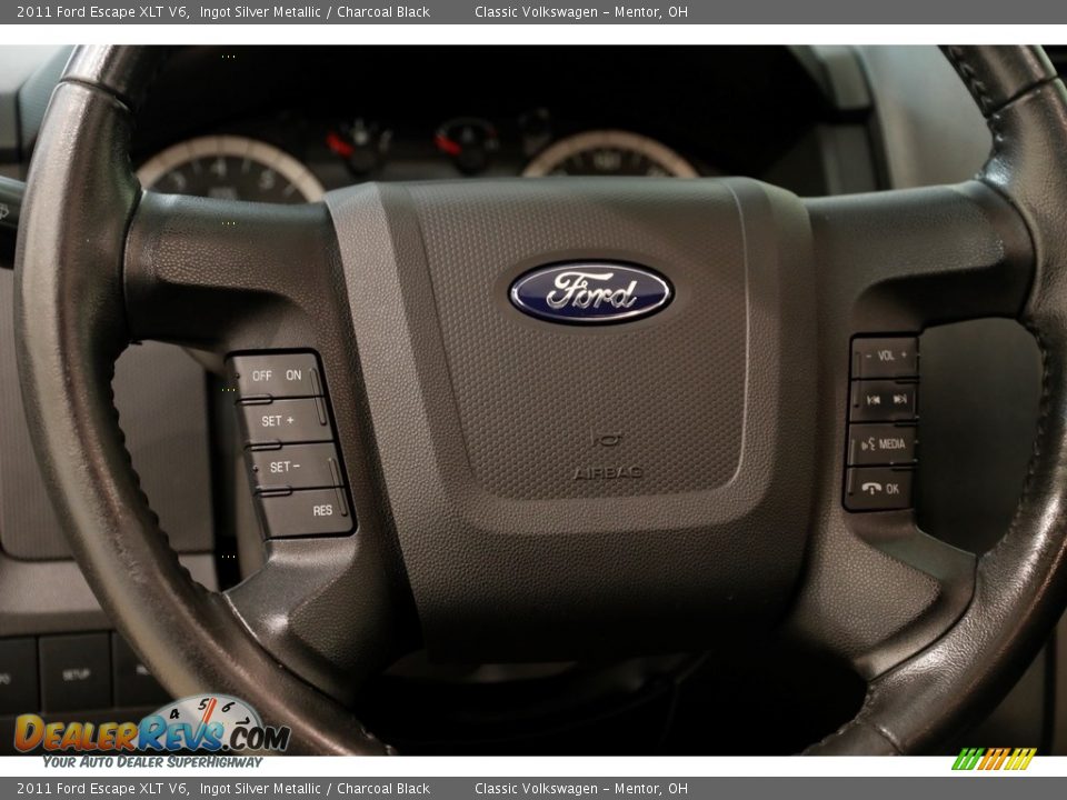 2011 Ford Escape XLT V6 Ingot Silver Metallic / Charcoal Black Photo #8