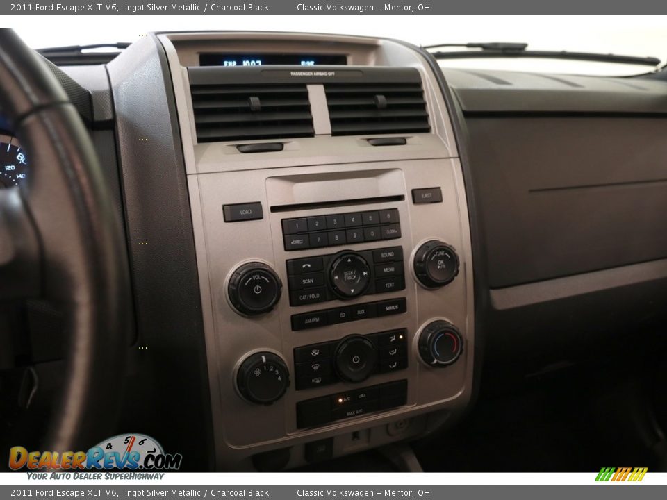 2011 Ford Escape XLT V6 Ingot Silver Metallic / Charcoal Black Photo #10