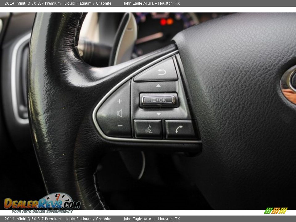 2014 Infiniti Q 50 3.7 Premium Liquid Platinum / Graphite Photo #36