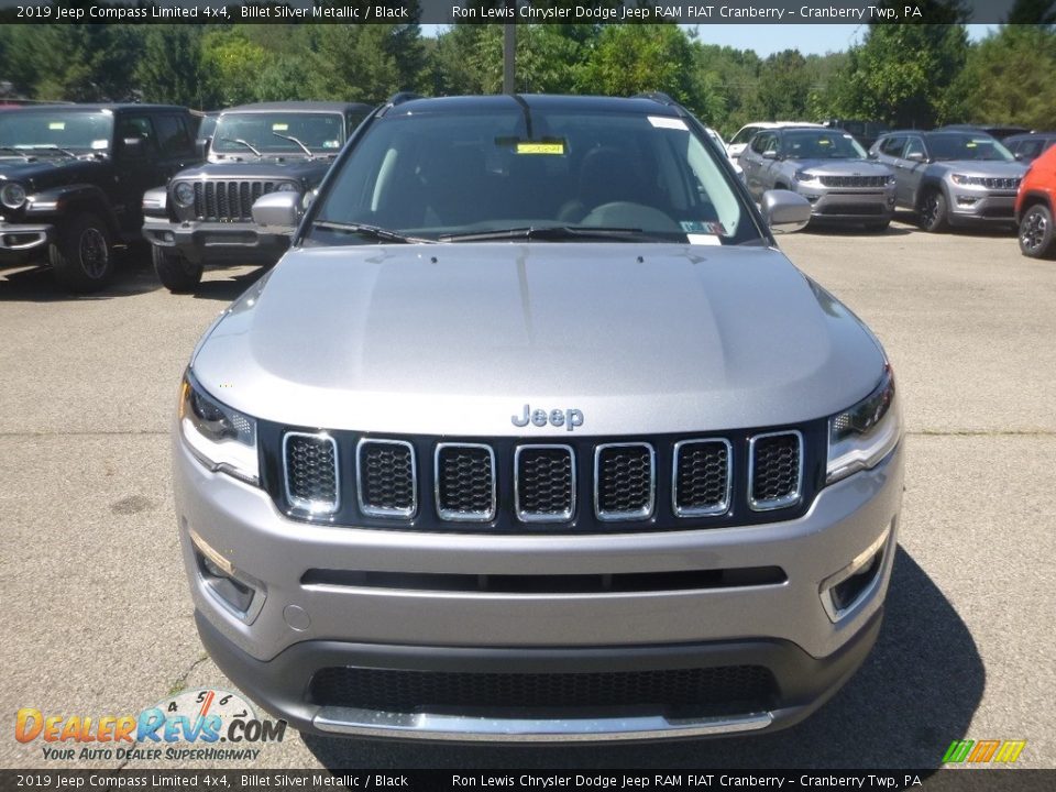 2019 Jeep Compass Limited 4x4 Billet Silver Metallic / Black Photo #8