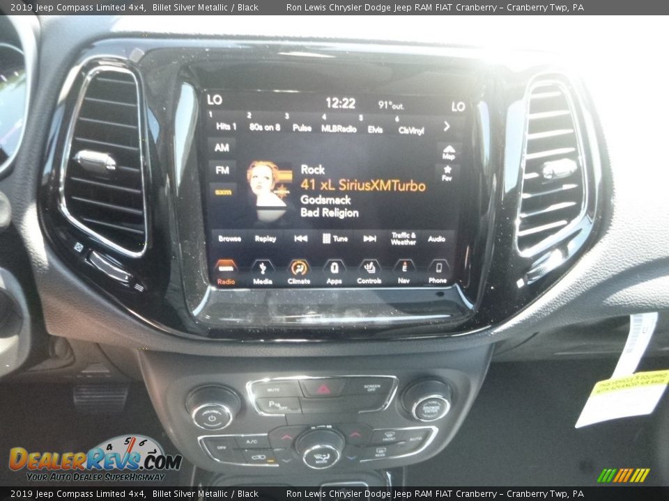 2019 Jeep Compass Limited 4x4 Billet Silver Metallic / Black Photo #17