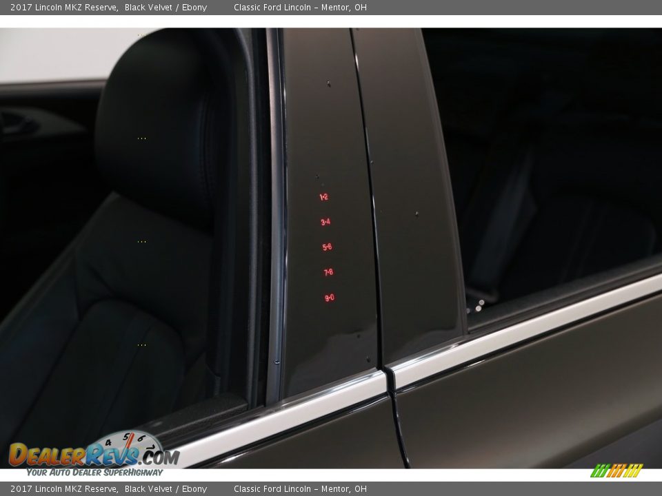 2017 Lincoln MKZ Reserve Black Velvet / Ebony Photo #4