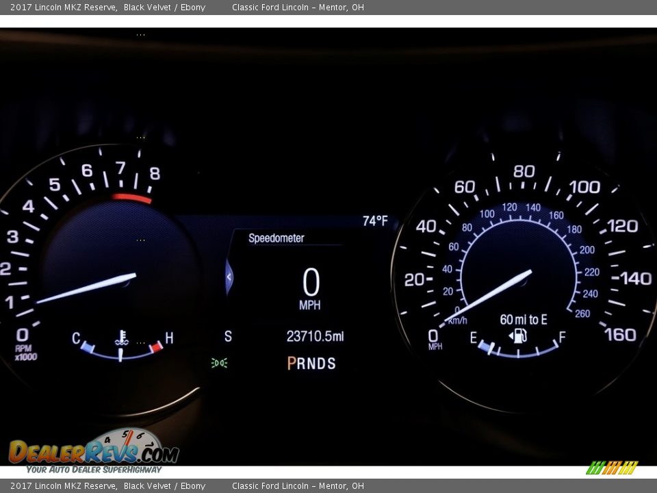 2017 Lincoln MKZ Reserve Black Velvet / Ebony Photo #9