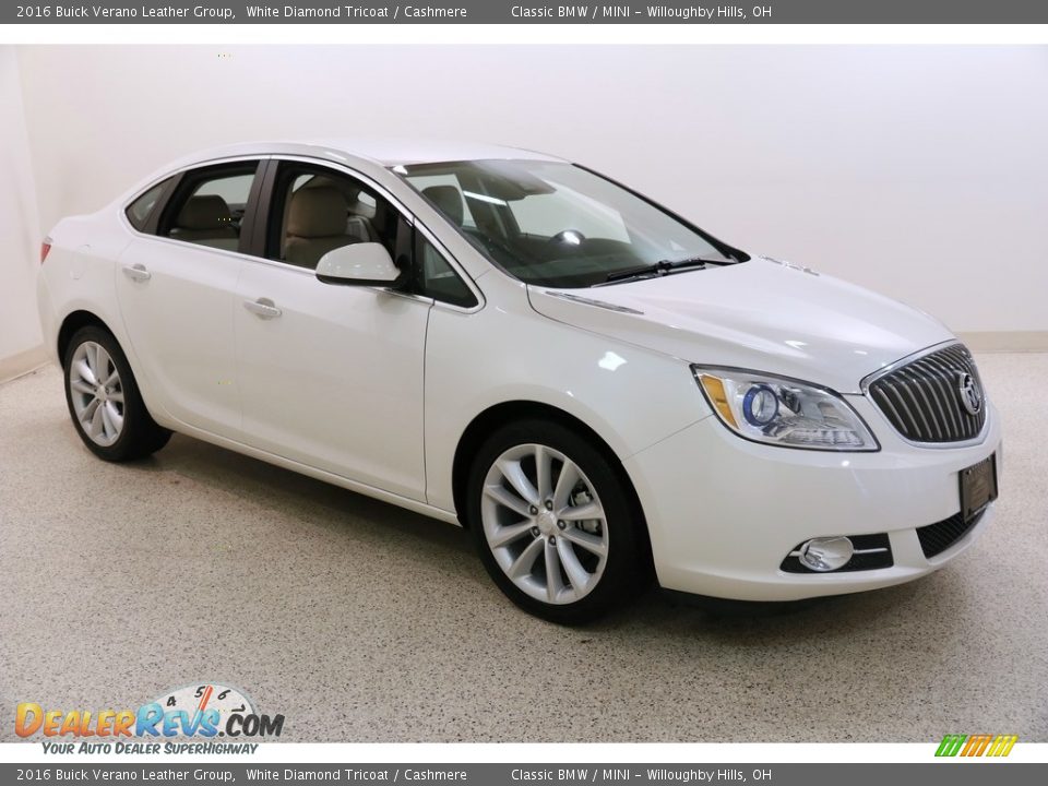 2016 Buick Verano Leather Group White Diamond Tricoat / Cashmere Photo #1