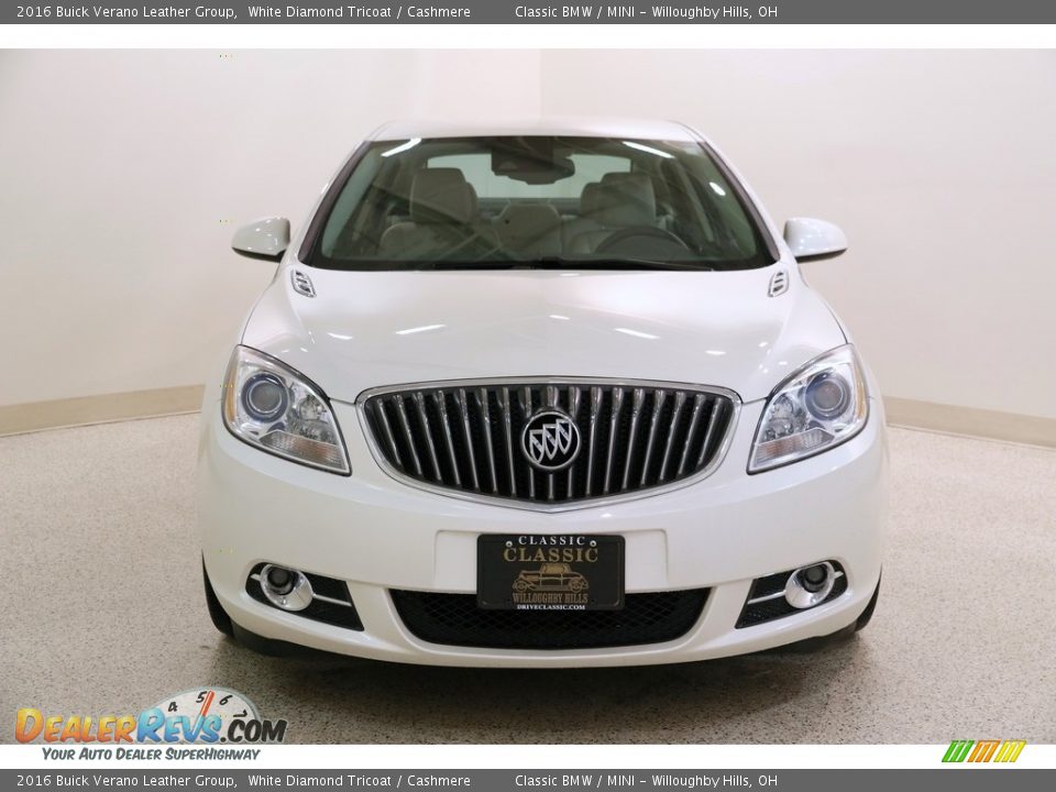 2016 Buick Verano Leather Group White Diamond Tricoat / Cashmere Photo #2