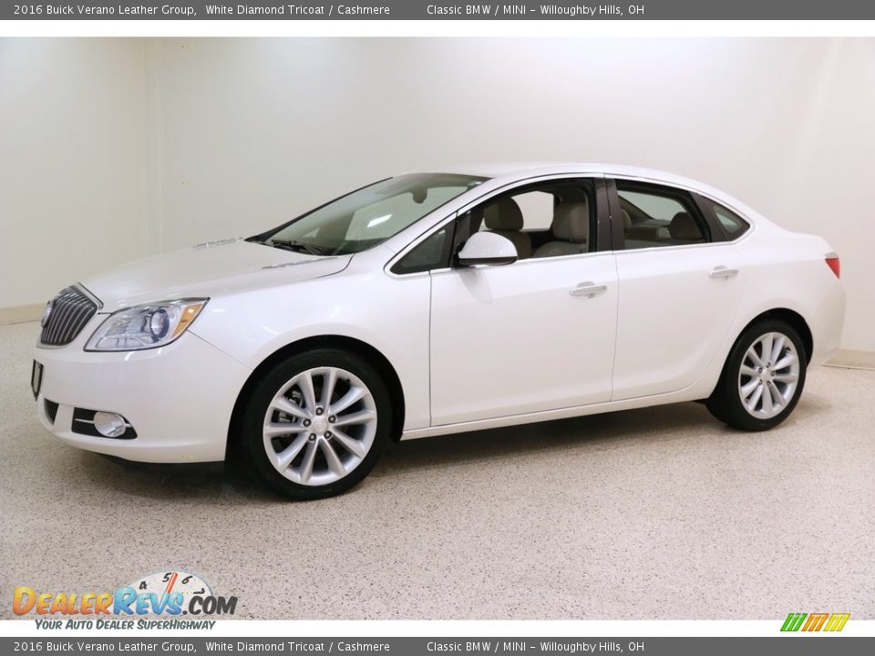 2016 Buick Verano Leather Group White Diamond Tricoat / Cashmere Photo #3