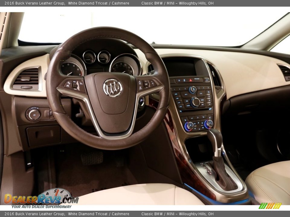 2016 Buick Verano Leather Group White Diamond Tricoat / Cashmere Photo #6