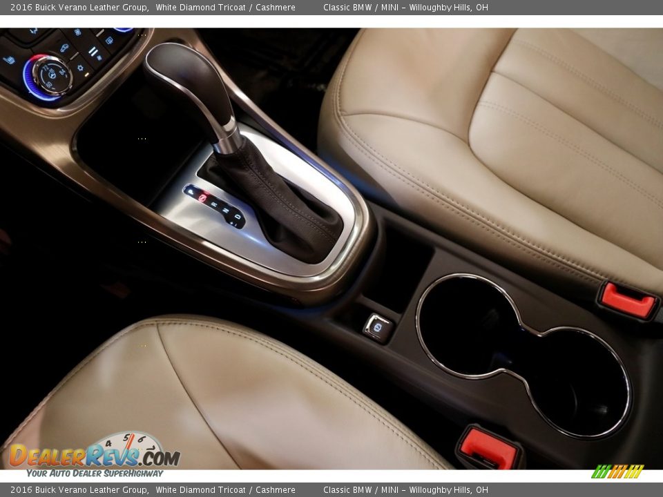 2016 Buick Verano Leather Group White Diamond Tricoat / Cashmere Photo #12