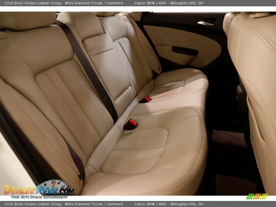2016 Buick Verano Leather Group White Diamond Tricoat / Cashmere Photo #14