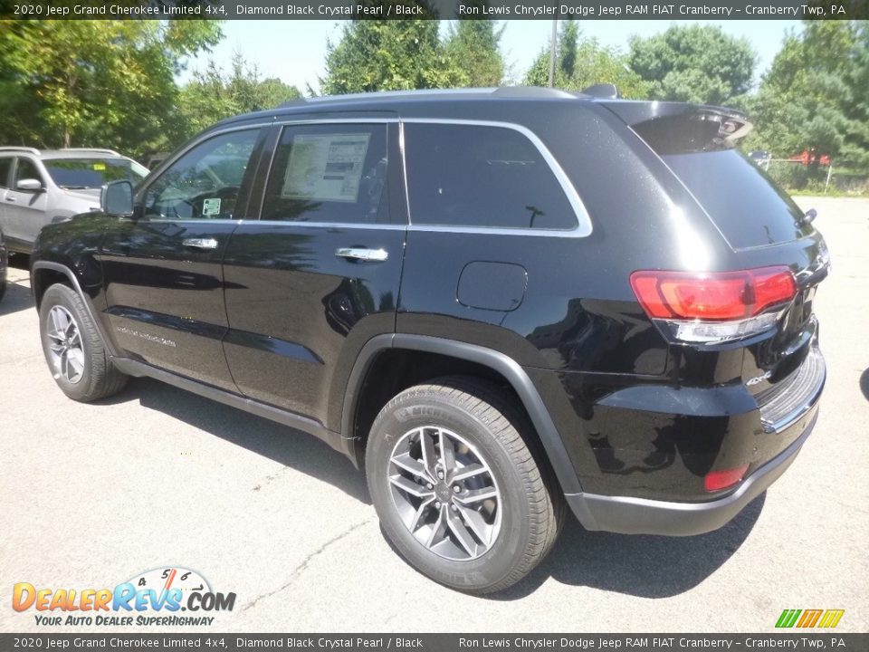 2020 Jeep Grand Cherokee Limited 4x4 Diamond Black Crystal Pearl / Black Photo #3