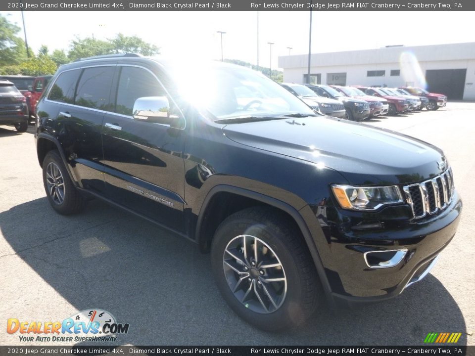 2020 Jeep Grand Cherokee Limited 4x4 Diamond Black Crystal Pearl / Black Photo #7