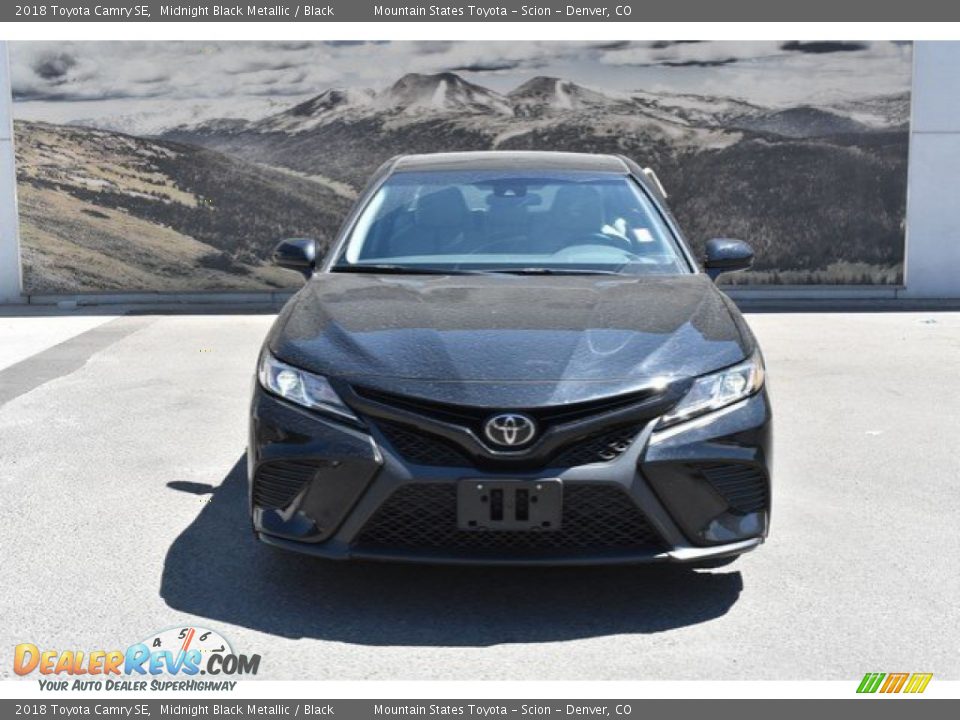 2018 Toyota Camry SE Midnight Black Metallic / Black Photo #8