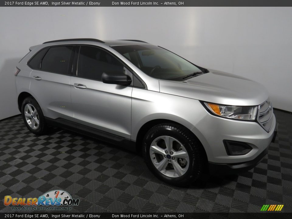 2017 Ford Edge SE AWD Ingot Silver Metallic / Ebony Photo #2