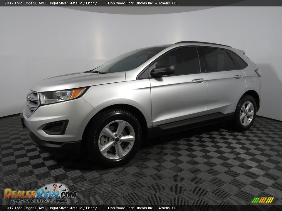 2017 Ford Edge SE AWD Ingot Silver Metallic / Ebony Photo #7