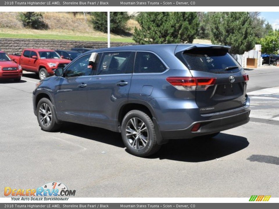 2018 Toyota Highlander LE AWD Shoreline Blue Pearl / Black Photo #4