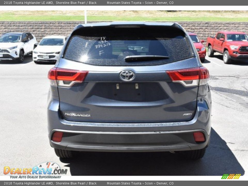 2018 Toyota Highlander LE AWD Shoreline Blue Pearl / Black Photo #5