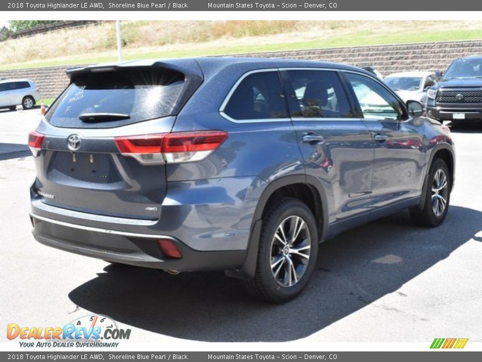 2018 Toyota Highlander LE AWD Shoreline Blue Pearl / Black Photo #6