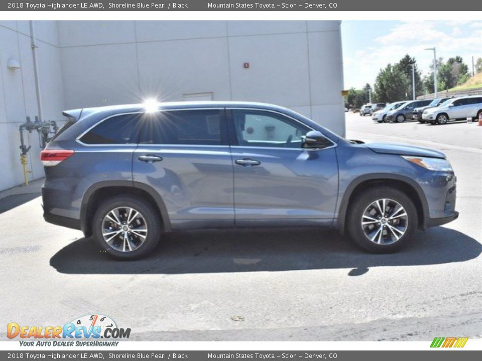 2018 Toyota Highlander LE AWD Shoreline Blue Pearl / Black Photo #7