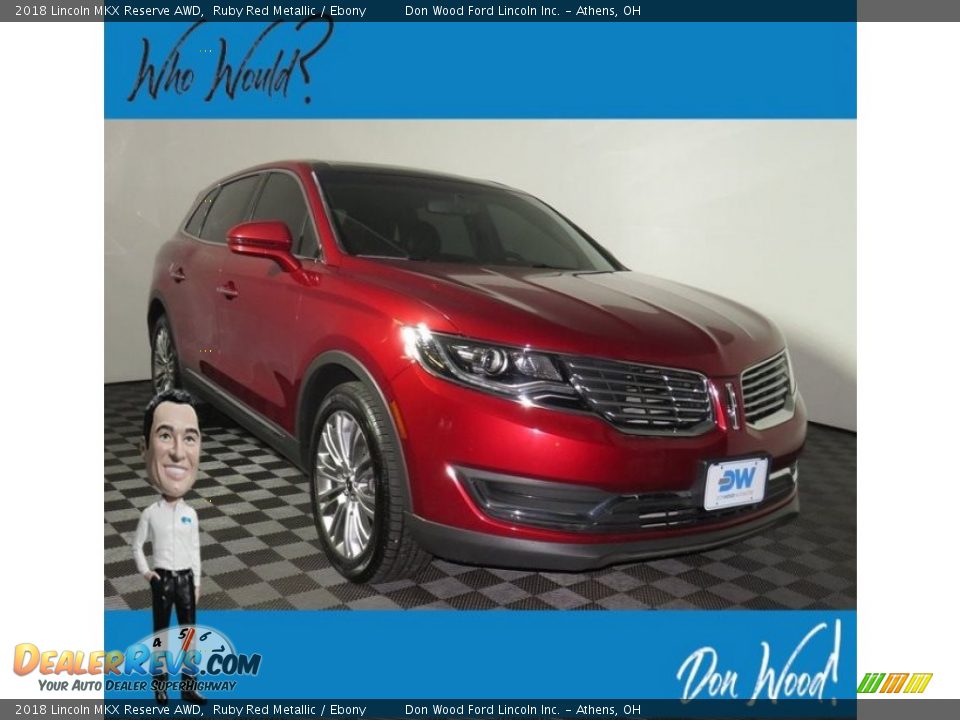 2018 Lincoln MKX Reserve AWD Ruby Red Metallic / Ebony Photo #1