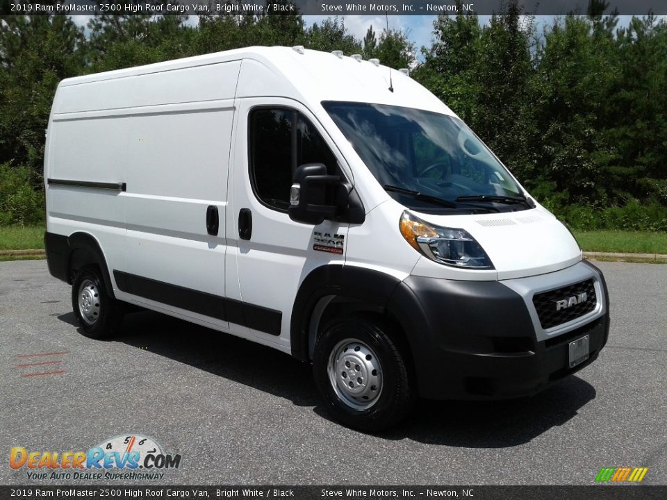 2019 Ram ProMaster 2500 High Roof Cargo Van Bright White / Black Photo #4