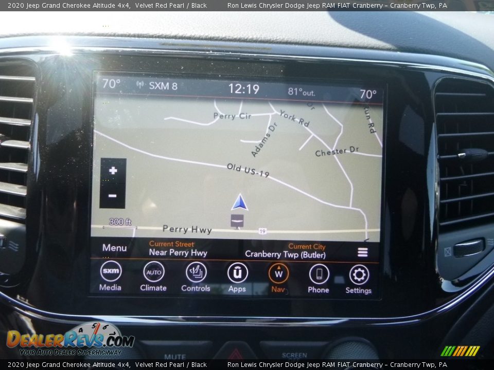 2020 Jeep Grand Cherokee Altitude 4x4 Velvet Red Pearl / Black Photo #18