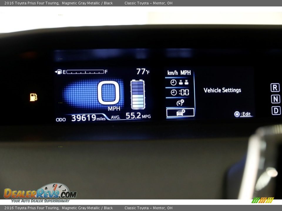 2016 Toyota Prius Four Touring Magnetic Gray Metallic / Black Photo #7