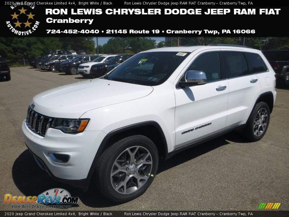 2020 Jeep Grand Cherokee Limited 4x4 Bright White / Black Photo #1