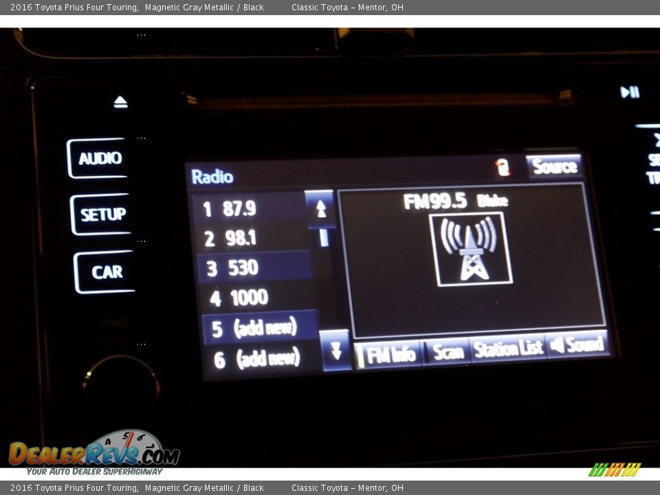 2016 Toyota Prius Four Touring Magnetic Gray Metallic / Black Photo #9