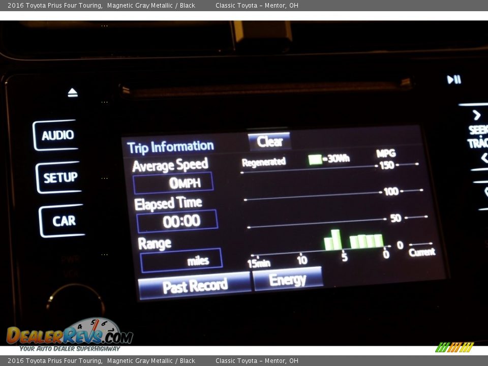 2016 Toyota Prius Four Touring Magnetic Gray Metallic / Black Photo #11