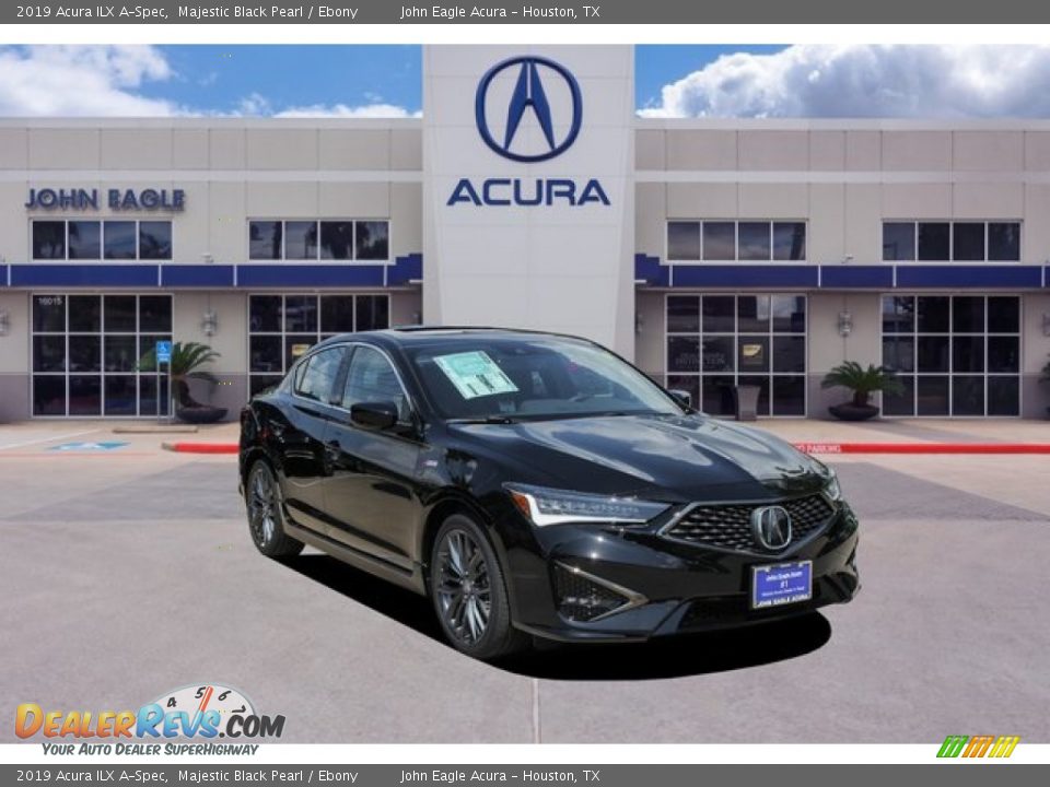 2019 Acura ILX A-Spec Majestic Black Pearl / Ebony Photo #1