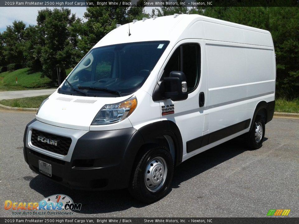 2019 Ram ProMaster 2500 High Roof Cargo Van Bright White / Black Photo #2