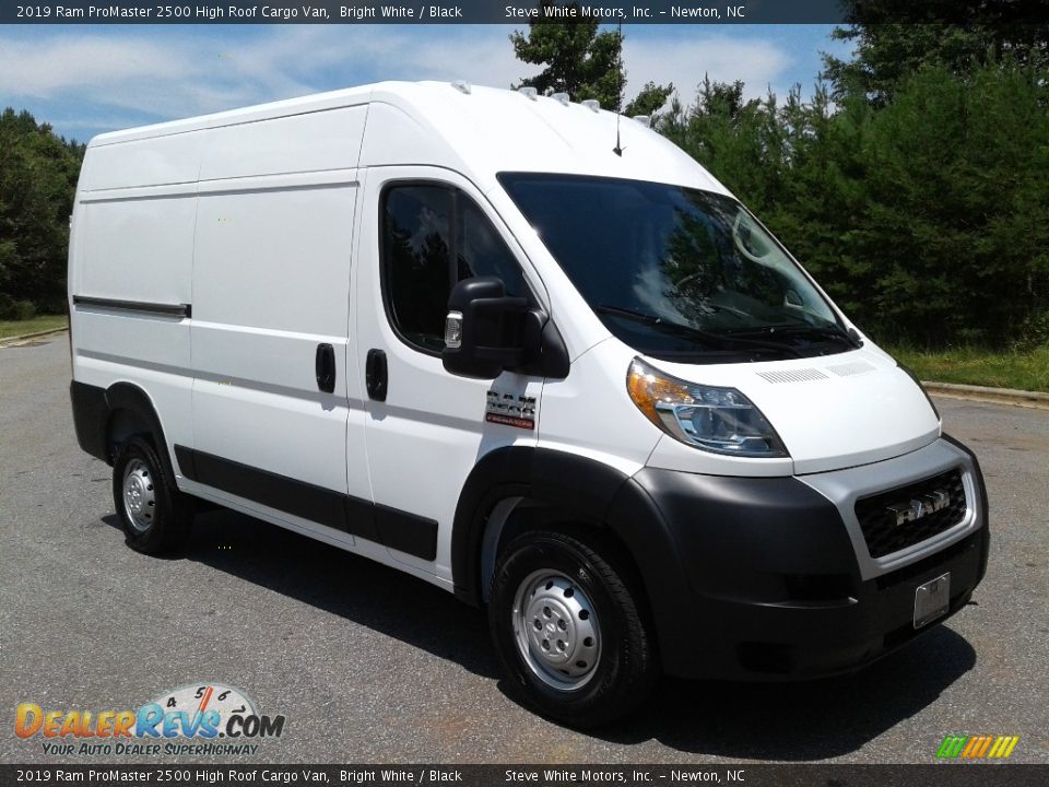 2019 Ram ProMaster 2500 High Roof Cargo Van Bright White / Black Photo #4