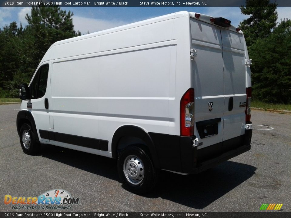 2019 Ram ProMaster 2500 High Roof Cargo Van Bright White / Black Photo #8