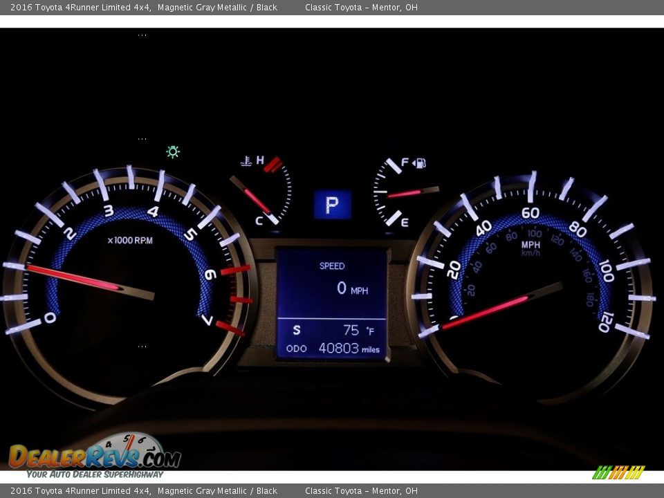 2016 Toyota 4Runner Limited 4x4 Magnetic Gray Metallic / Black Photo #7