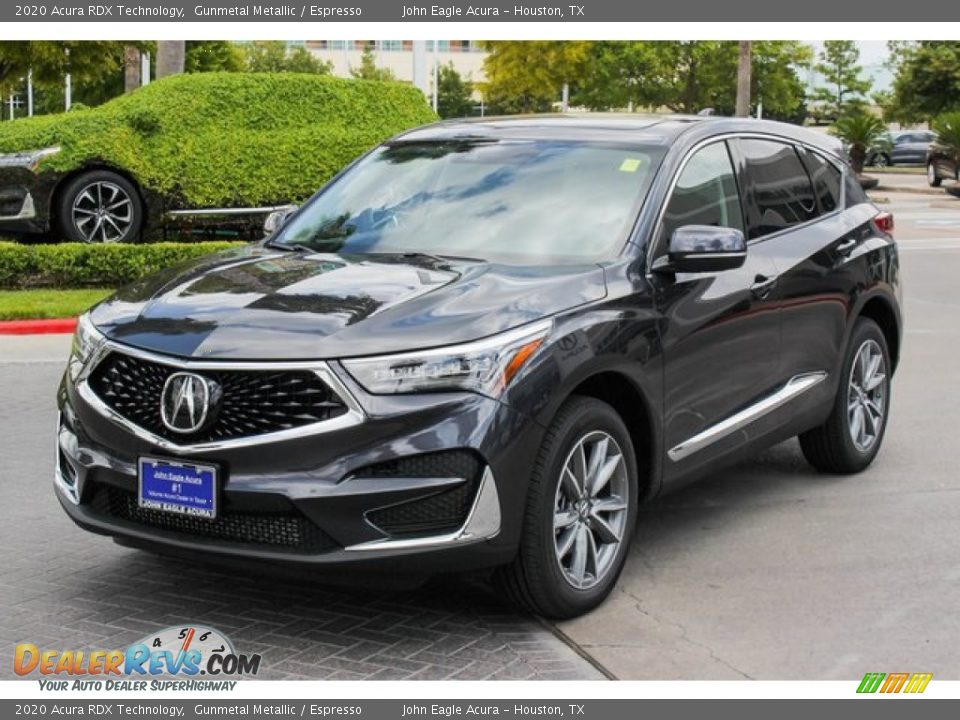 2020 Acura RDX Technology Gunmetal Metallic / Espresso Photo #3