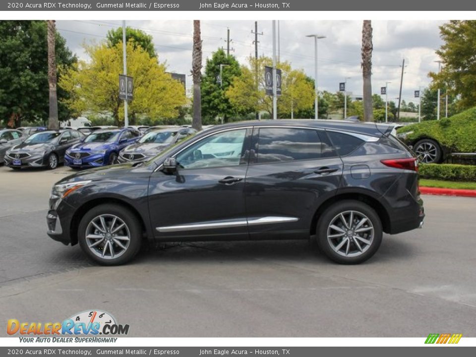 2020 Acura RDX Technology Gunmetal Metallic / Espresso Photo #4