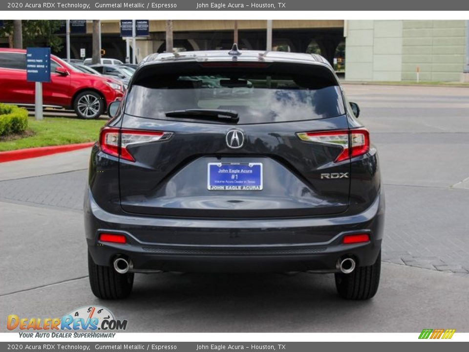 2020 Acura RDX Technology Gunmetal Metallic / Espresso Photo #6