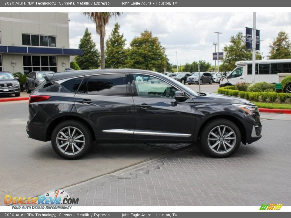 2020 Acura RDX Technology Gunmetal Metallic / Espresso Photo #8