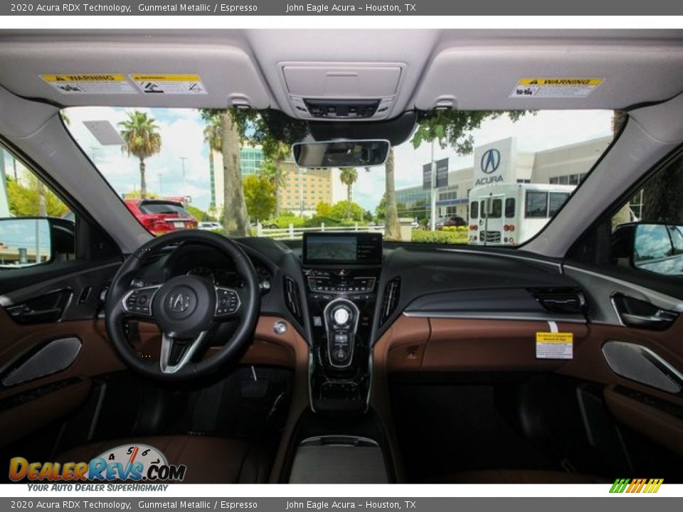 2020 Acura RDX Technology Gunmetal Metallic / Espresso Photo #9