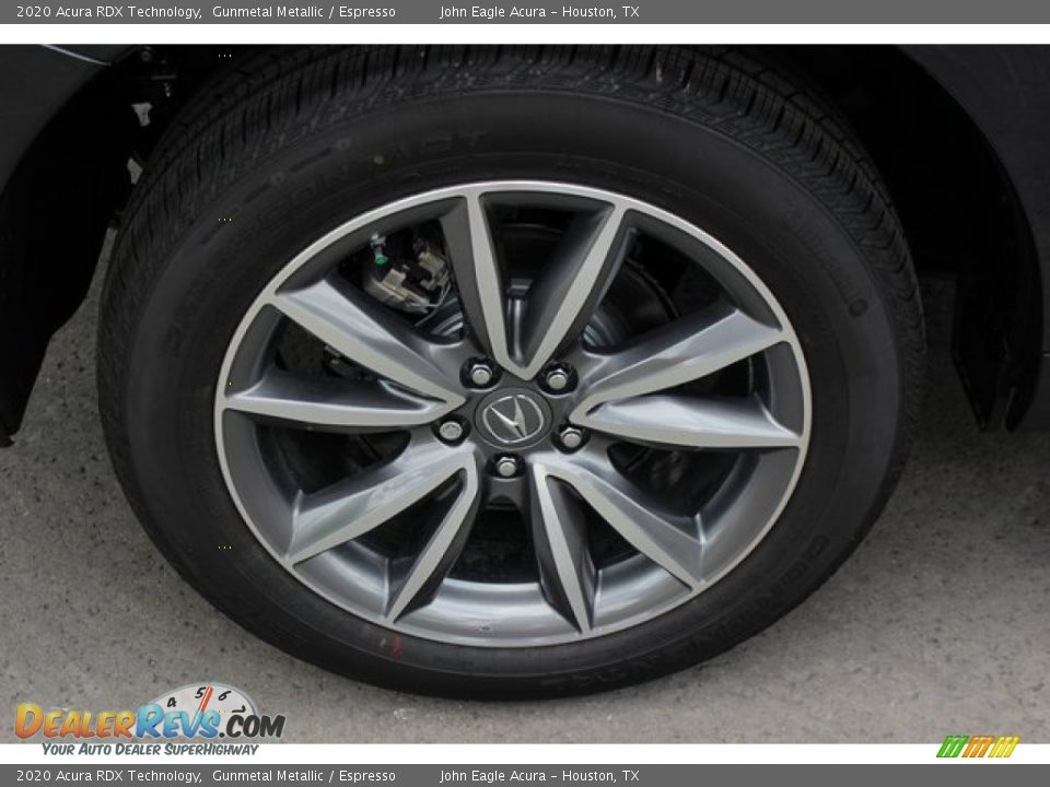 2020 Acura RDX Technology Gunmetal Metallic / Espresso Photo #10