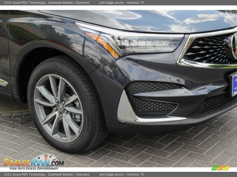 2020 Acura RDX Technology Gunmetal Metallic / Espresso Photo #11