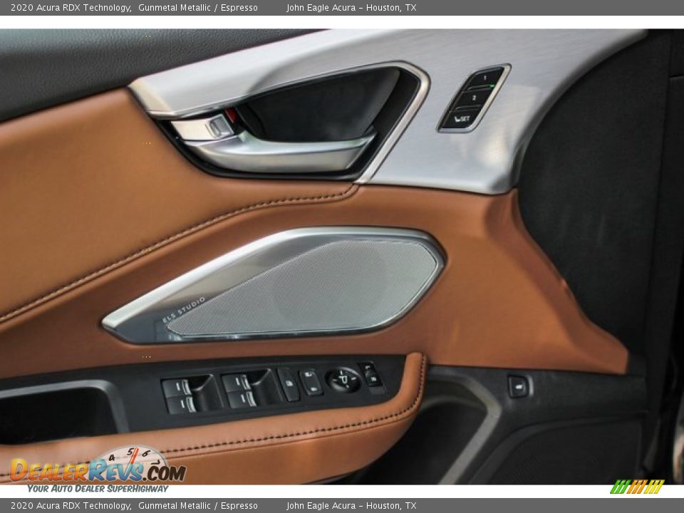 2020 Acura RDX Technology Gunmetal Metallic / Espresso Photo #12
