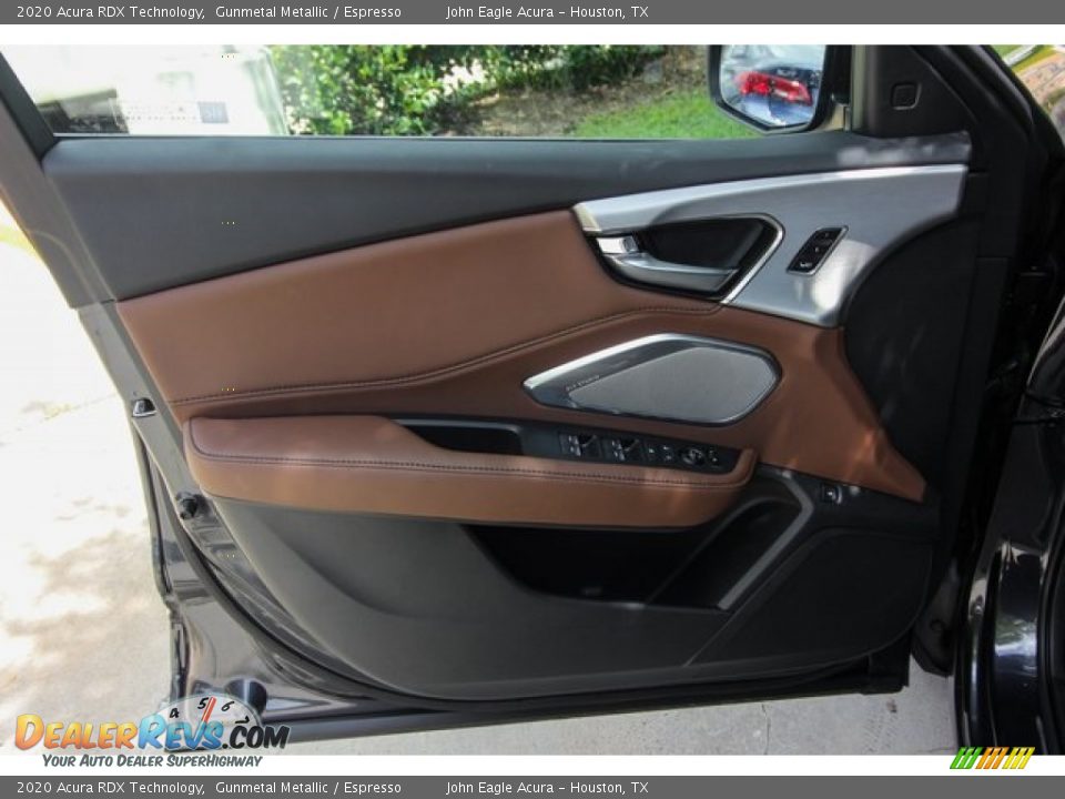 2020 Acura RDX Technology Gunmetal Metallic / Espresso Photo #15
